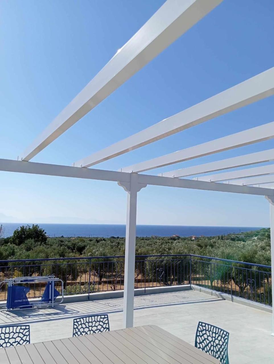 Villa Blue Cocoon - Chrani Messinia Peloponnese- Sea View 800 M From Beach Экстерьер фото