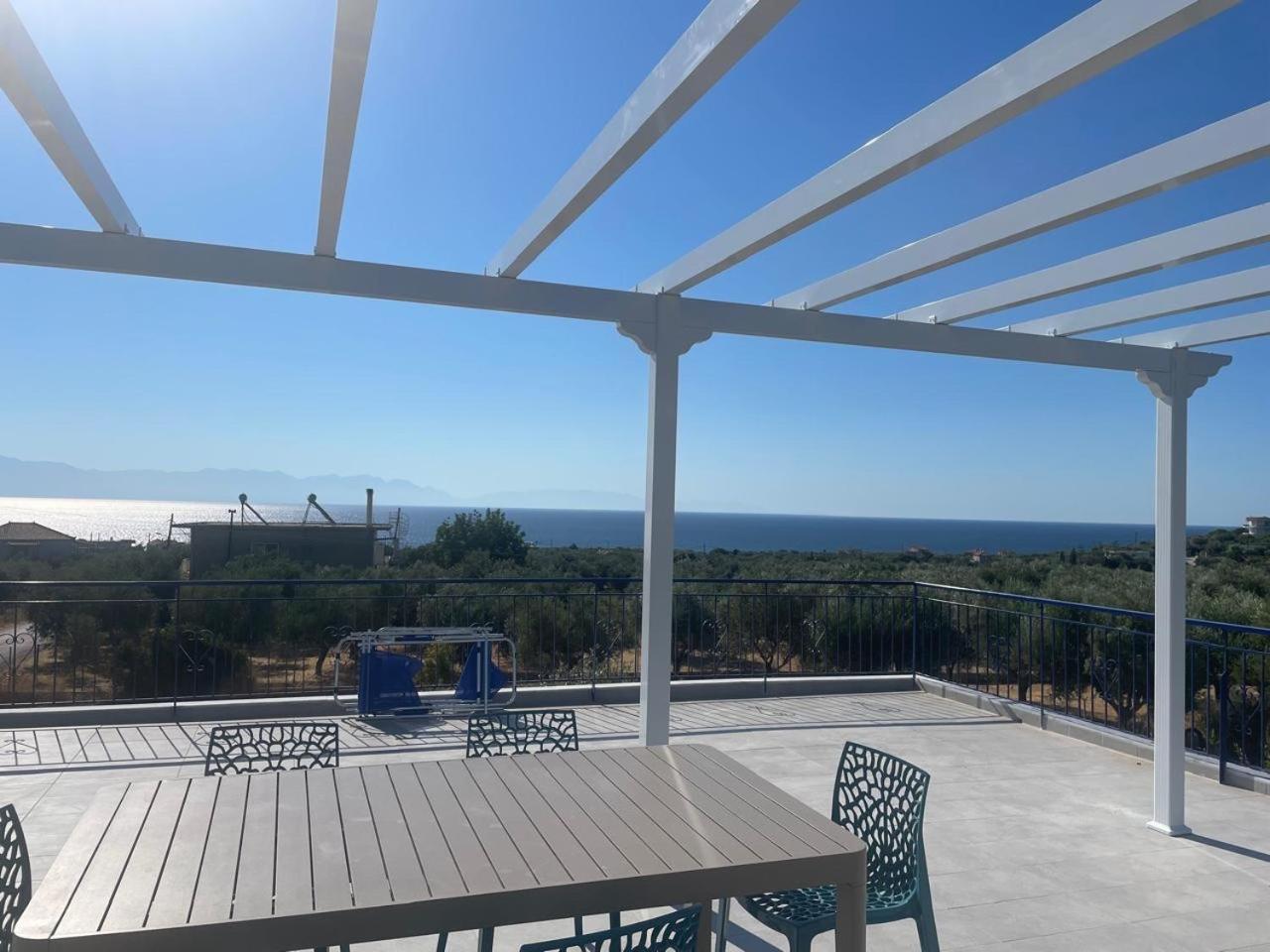 Villa Blue Cocoon - Chrani Messinia Peloponnese- Sea View 800 M From Beach Экстерьер фото