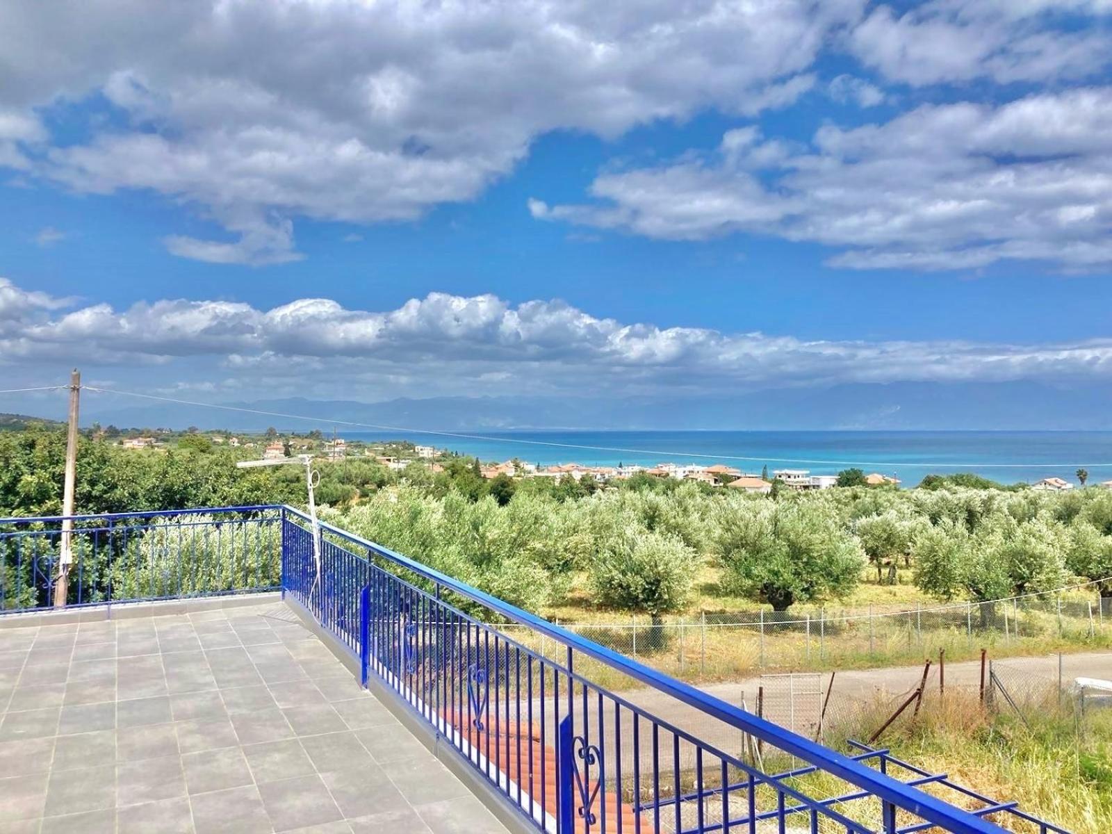 Villa Blue Cocoon - Chrani Messinia Peloponnese- Sea View 800 M From Beach Экстерьер фото
